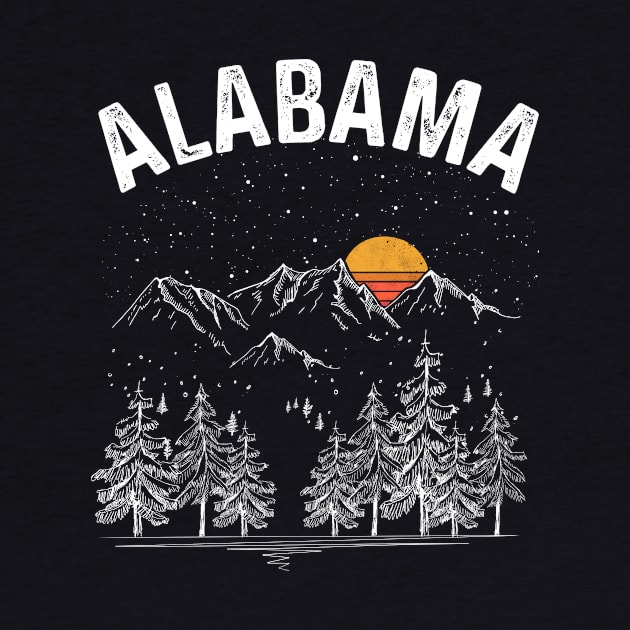 Vintage Retro Alabama State by DanYoungOfficial